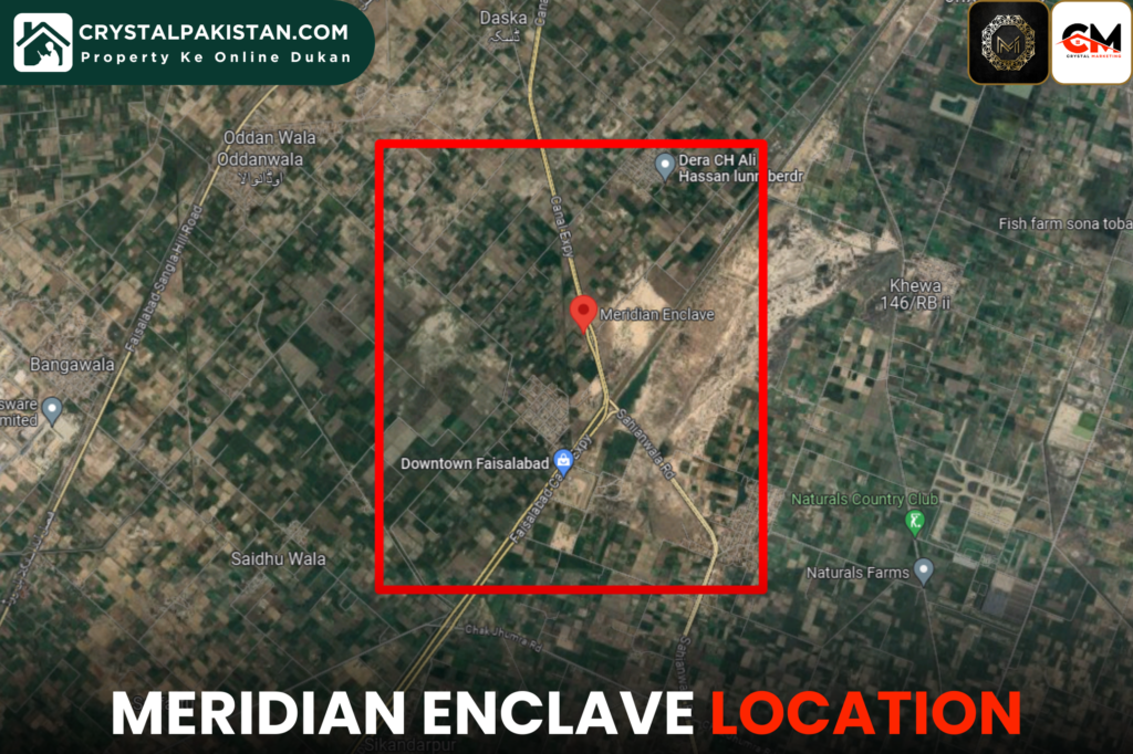 Meridian Enclave Location Faisalabad