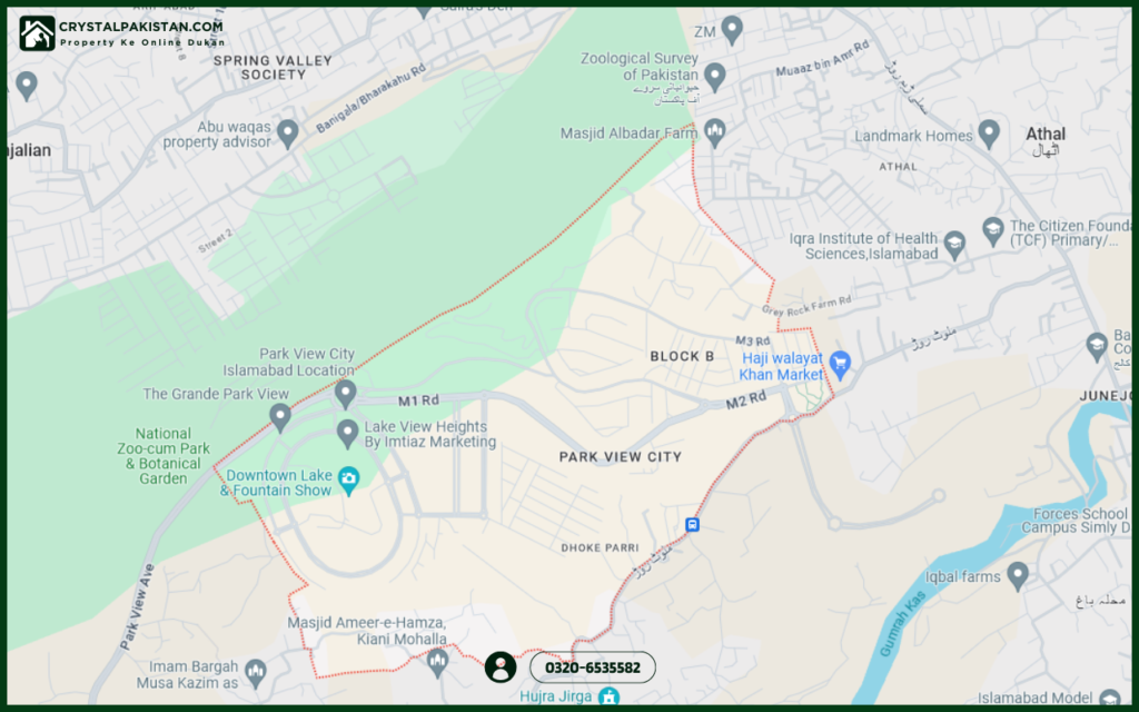 Location-and-Map-Park-View-City-Islamabad