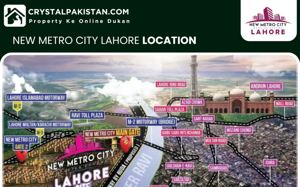 New Metro City Lahore Location