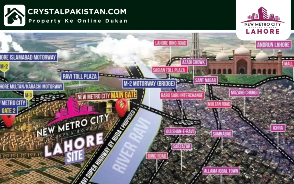 New Metro City Lahore Map