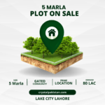 5 Marla Plot for Sale in Lake City Lahore