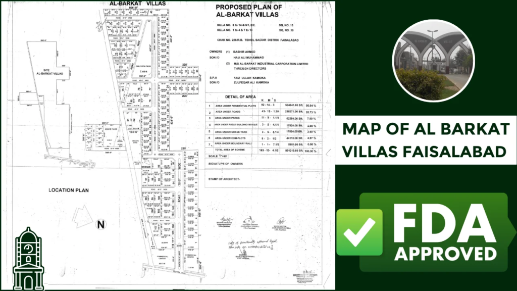 Check Al Barkat Villas FDA-Approved Map