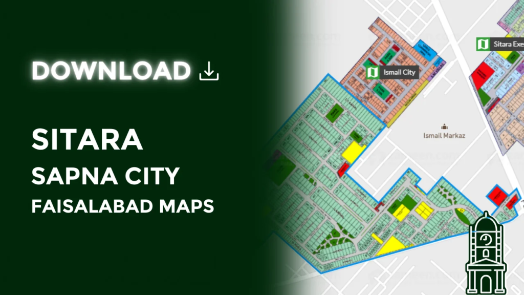 Sitara Sapna City Map, Faisalabad