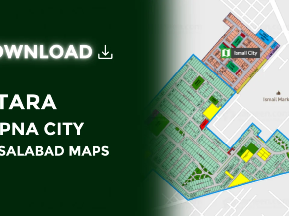 Sitara Sapna City Map, Faisalabad