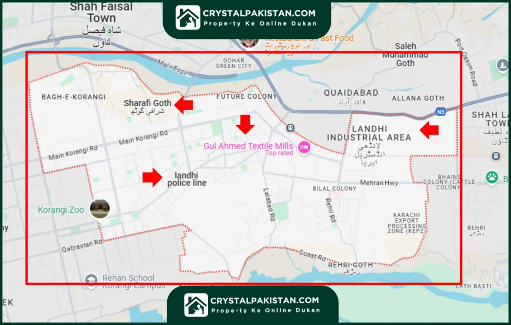 Landhi Location