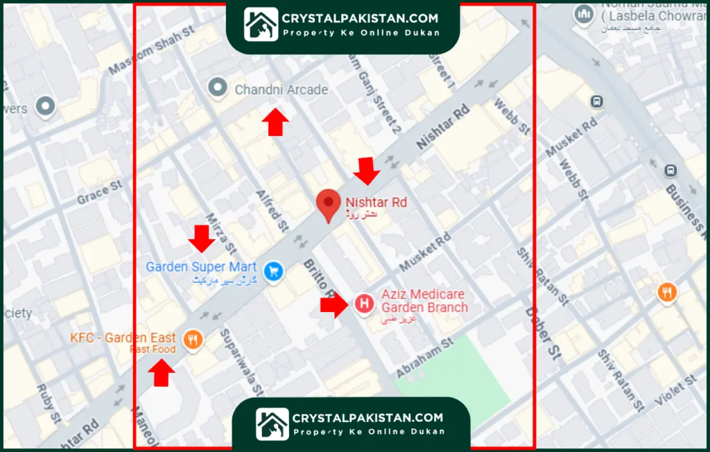 Nishtar Road Location