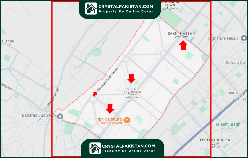 North Nazimabad Location
