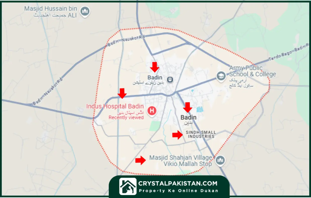 Badin Sindh Location