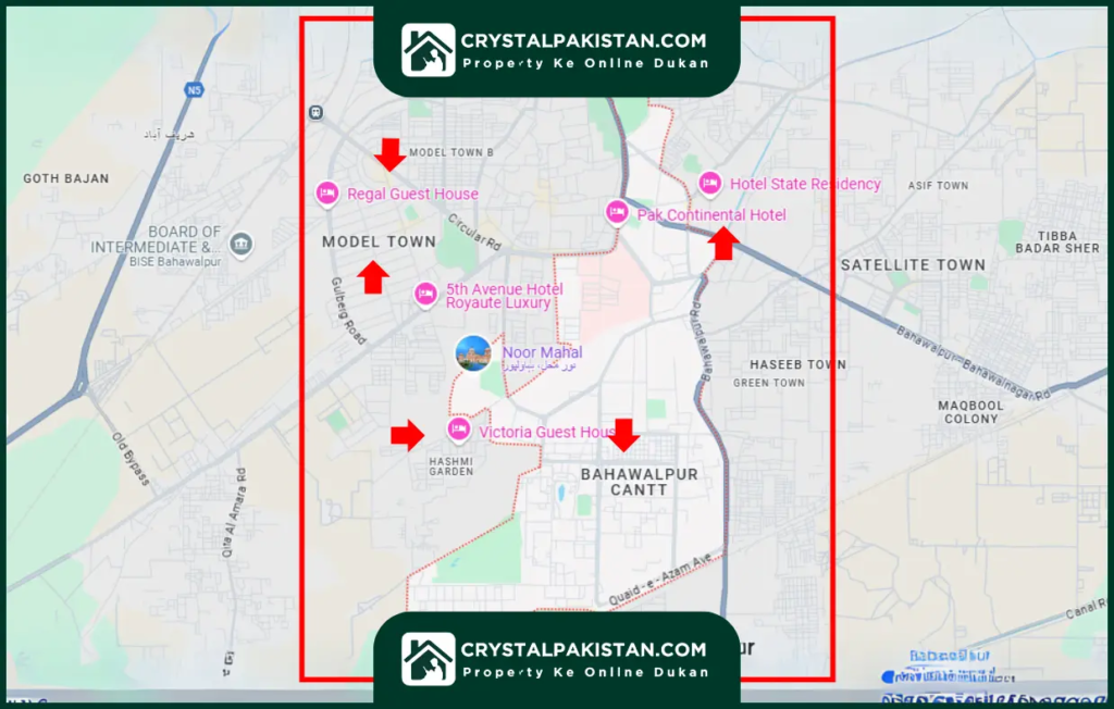 Bahawalpur Cantt Location