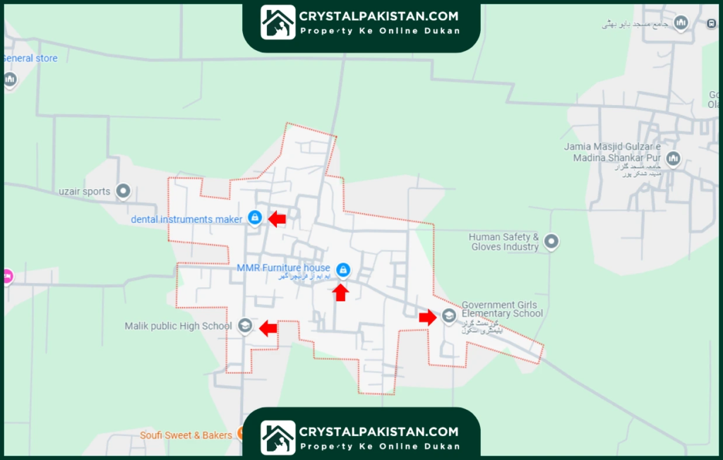 Bhagwal Awan sialkot map