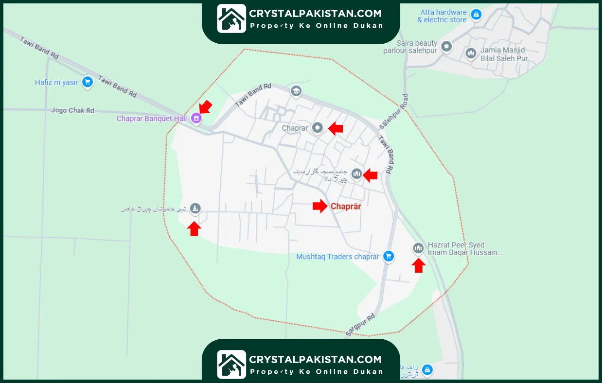 Charpar Sialkot map