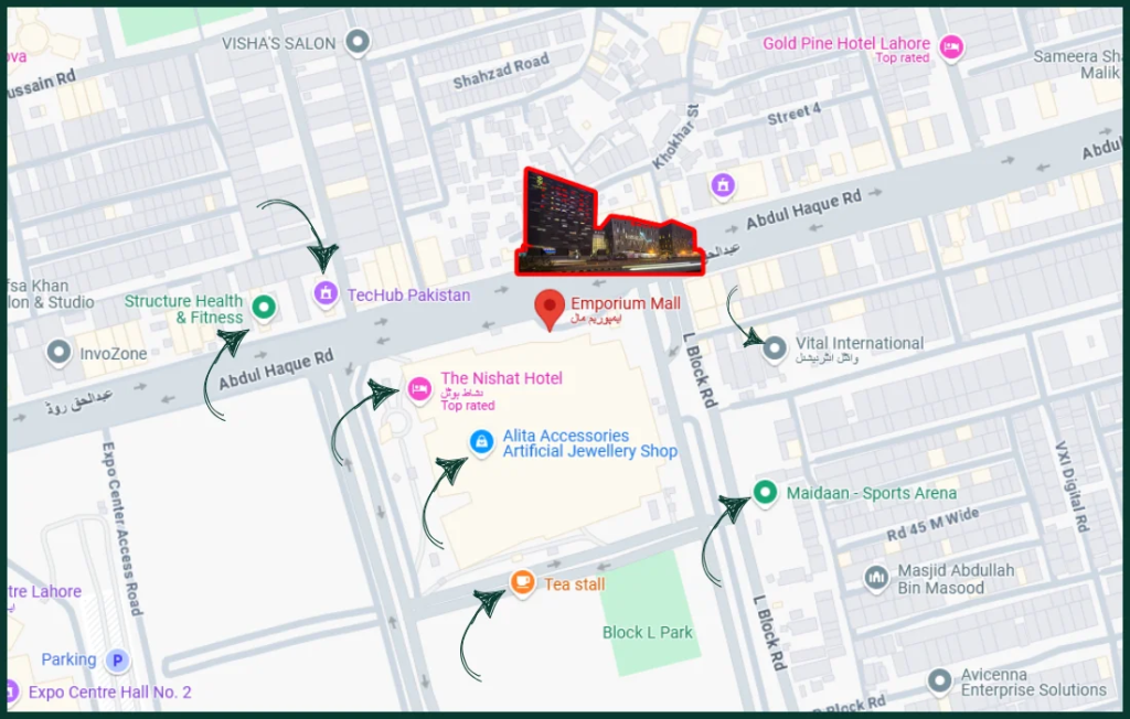 Emporium Mall Location