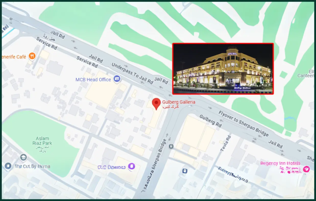 Gulberg Galleria Location
