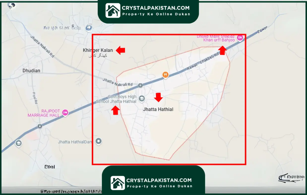 Jhatta Hathial Location