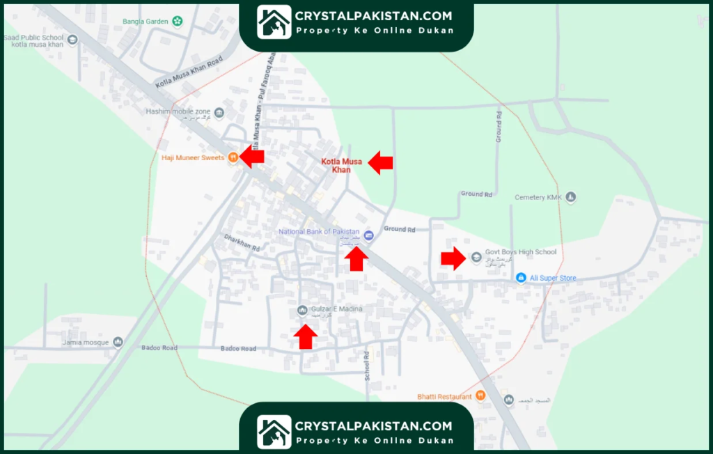 Kotla Musa Khan Bahawalpur map