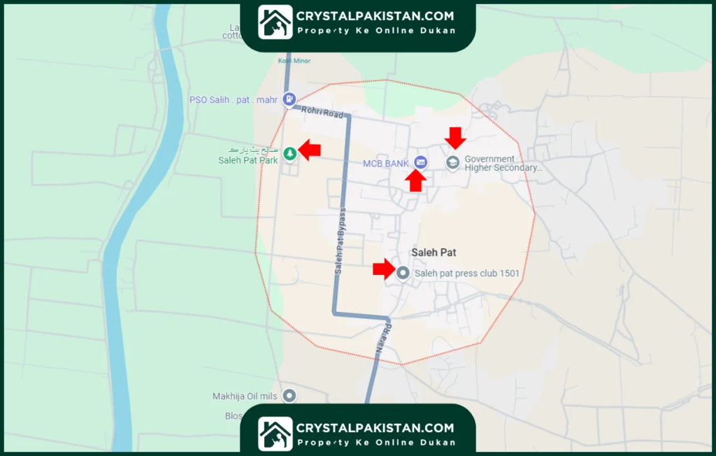 Saleh Pat Sukkur map