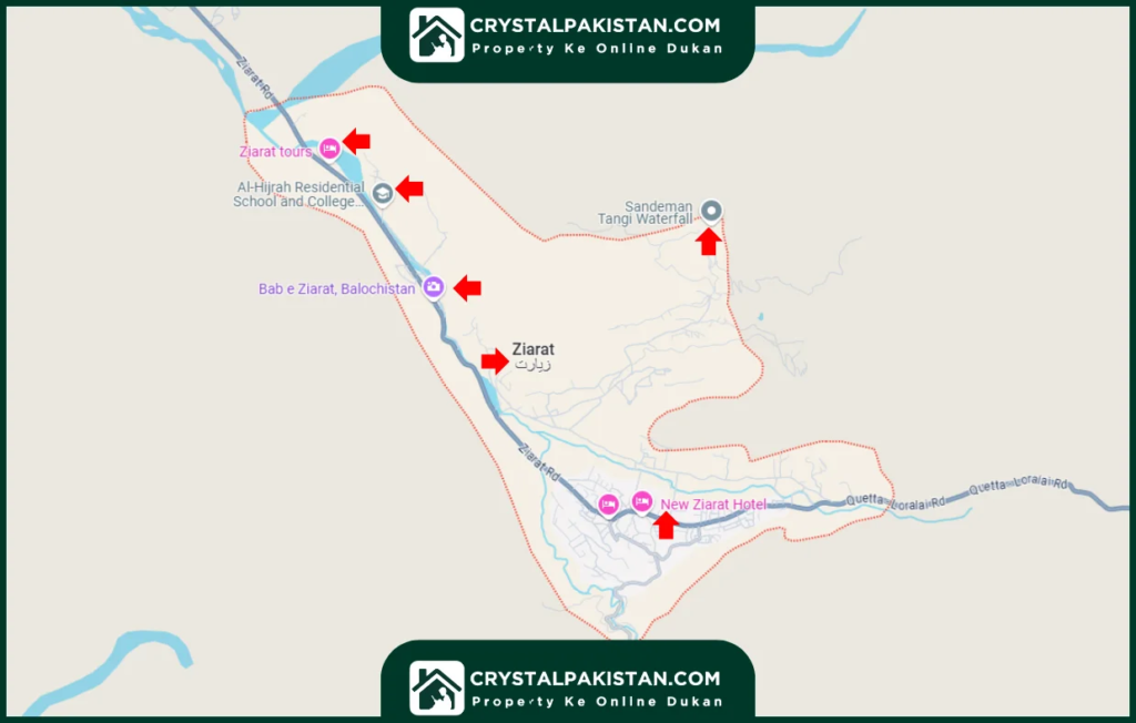 Ziarat Map