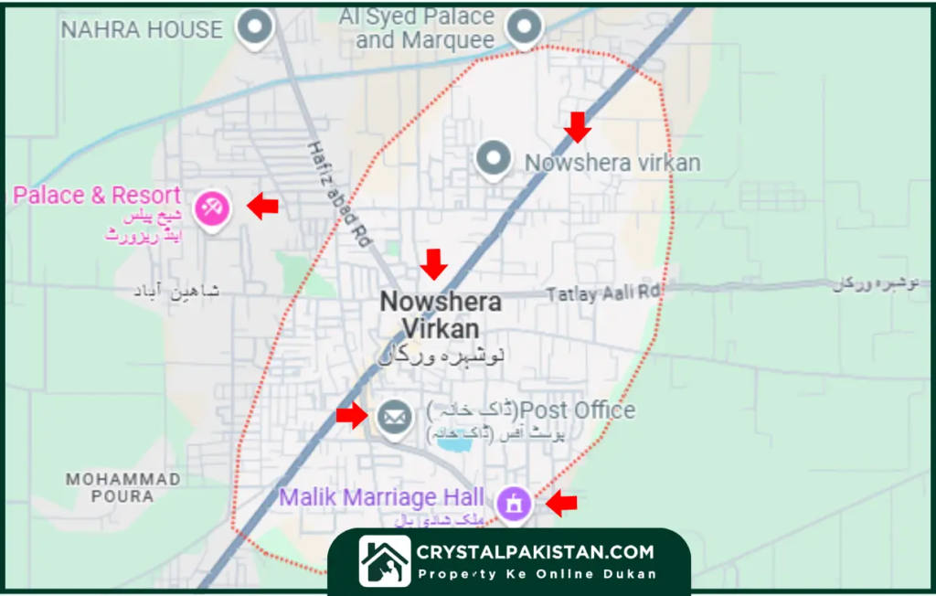 Nowshera Vikran Location