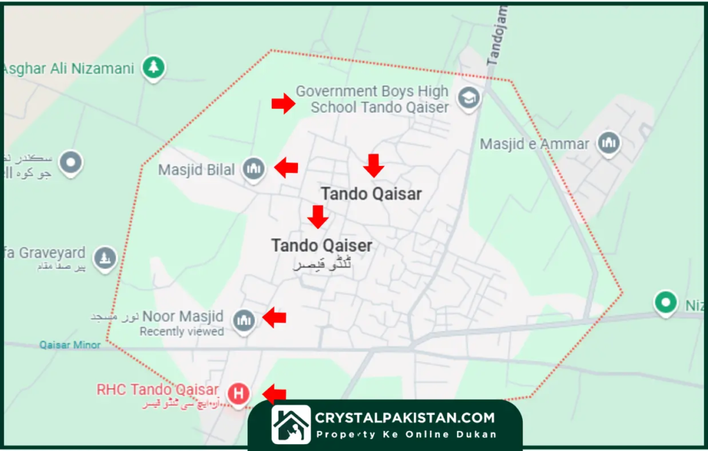 Tando Qaiser Location