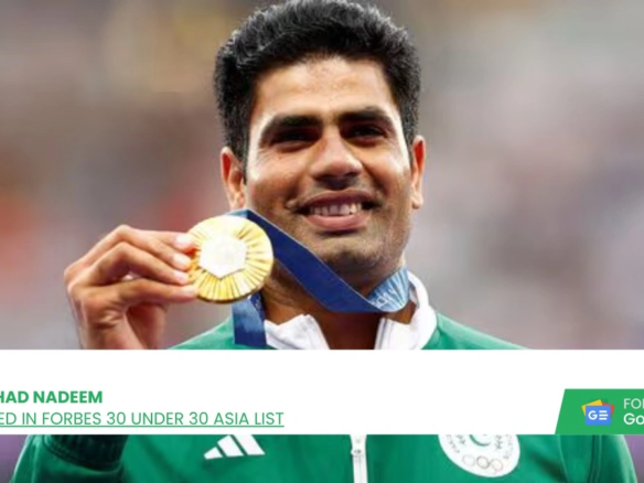Arshad Nadeem Celebrated in Forbes 30 Under 30 Asia 2025 for Olympic Glory
