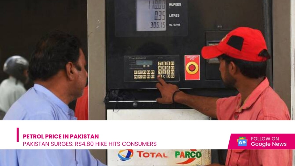 Petrol Price in Pakistan Surges Rs4.80 Hike Hits Consumers