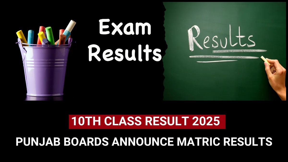 10th Class Result 2025 Punjab Boards Announce Matric Results