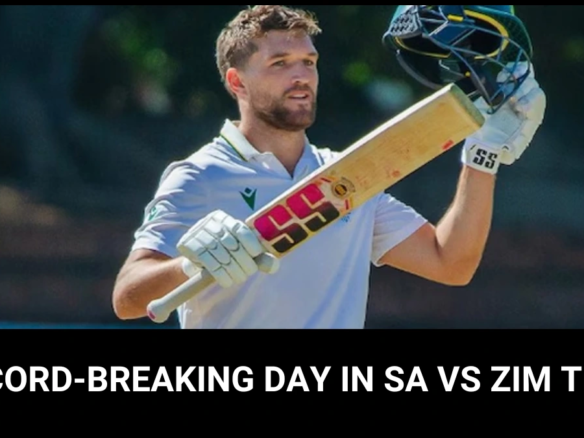 Record-Breaking Day in SA vs Zim Test