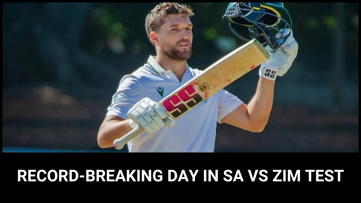 Record-Breaking Day in SA vs Zim Test