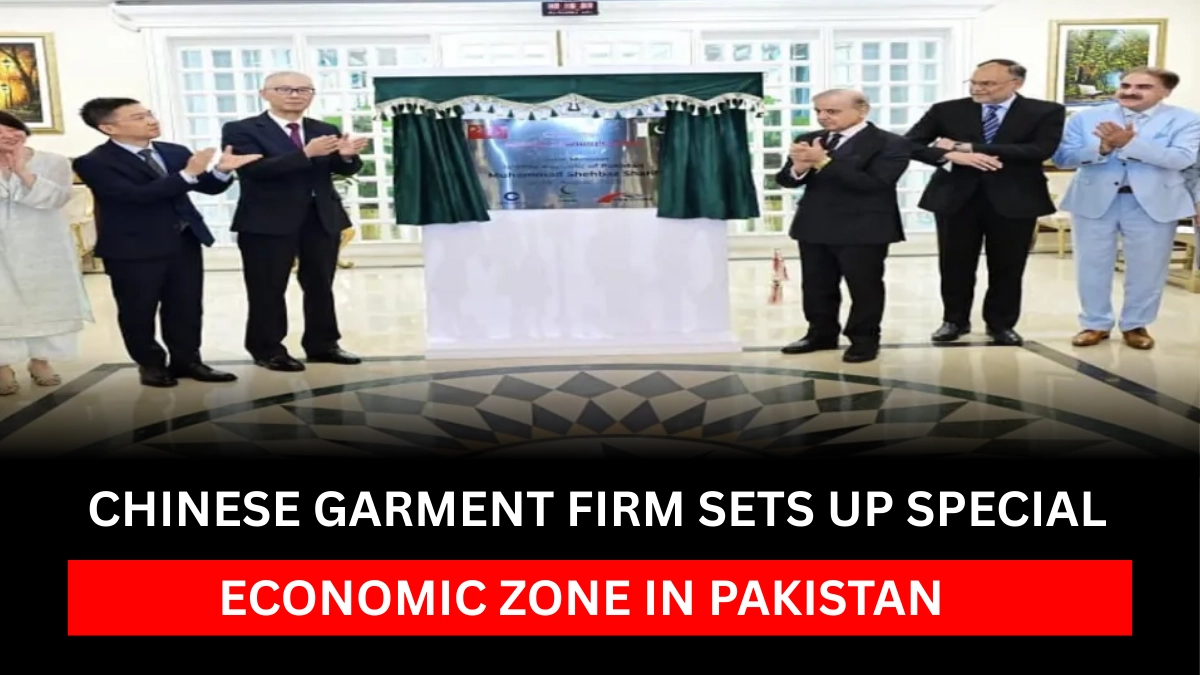 Chinese Garment Firm Sets Up Special economic zone in Pakistan with officials at inauguration ceremony.