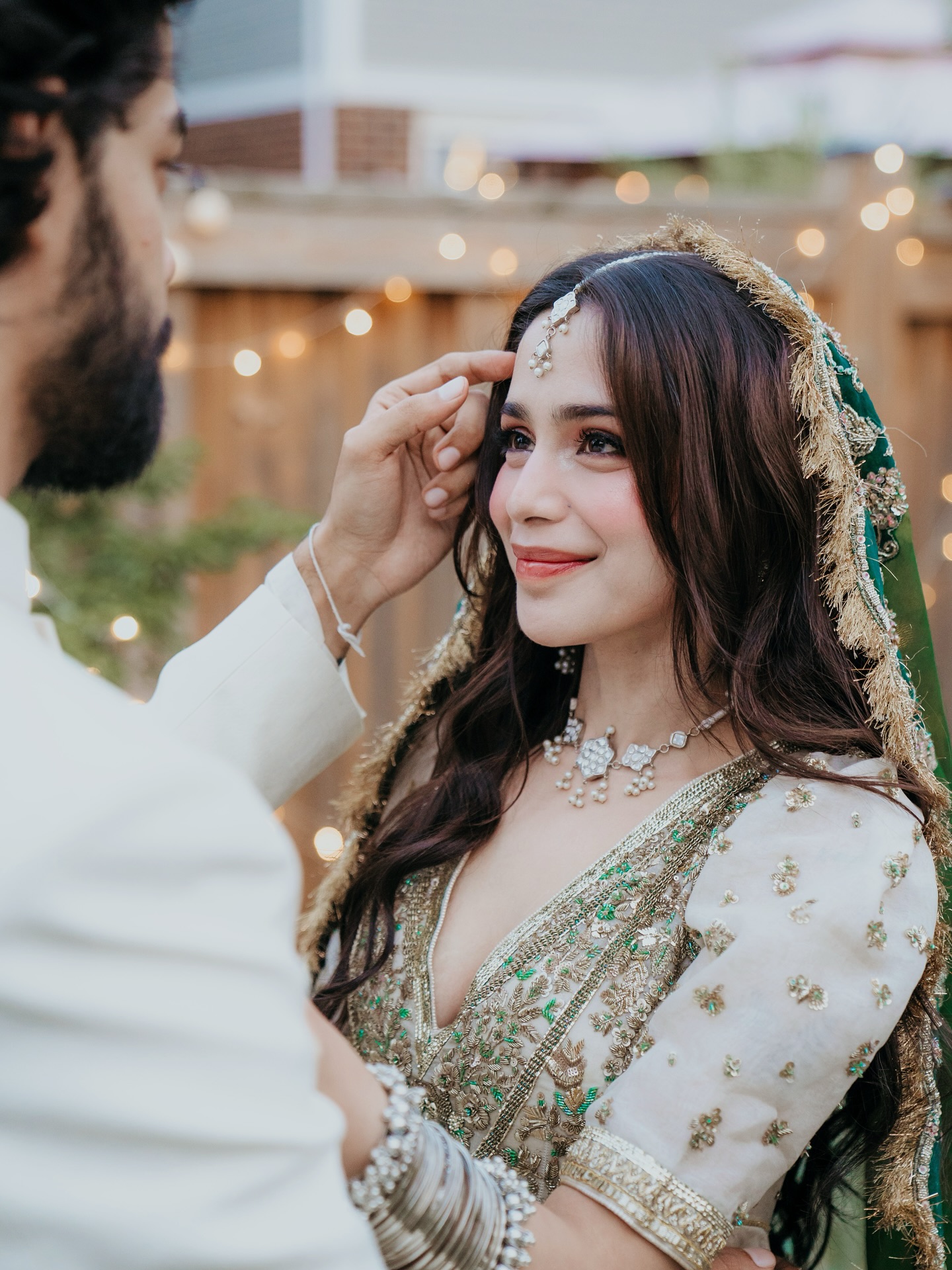 Aima Baig in wedding dress during Lahore ceremony
