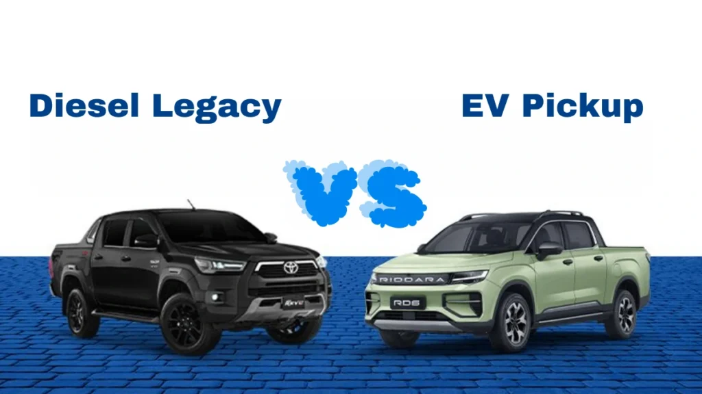 Riddara RD6 vs Toyota Hilux Revo Rocco 2025 – EV Pickup vs Diesel Legacy in Pakistan