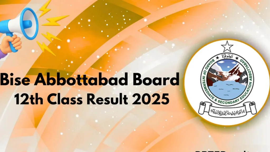 BISE Abbottabad Result 2025 – Announcing 12th Class Result with official logo and details on how to check your marks.