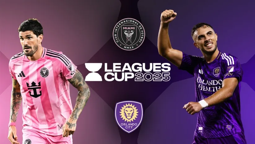 Inter Miami vs Orlando City face off in Leagues Cup 2025 match featuring star players in official team kits