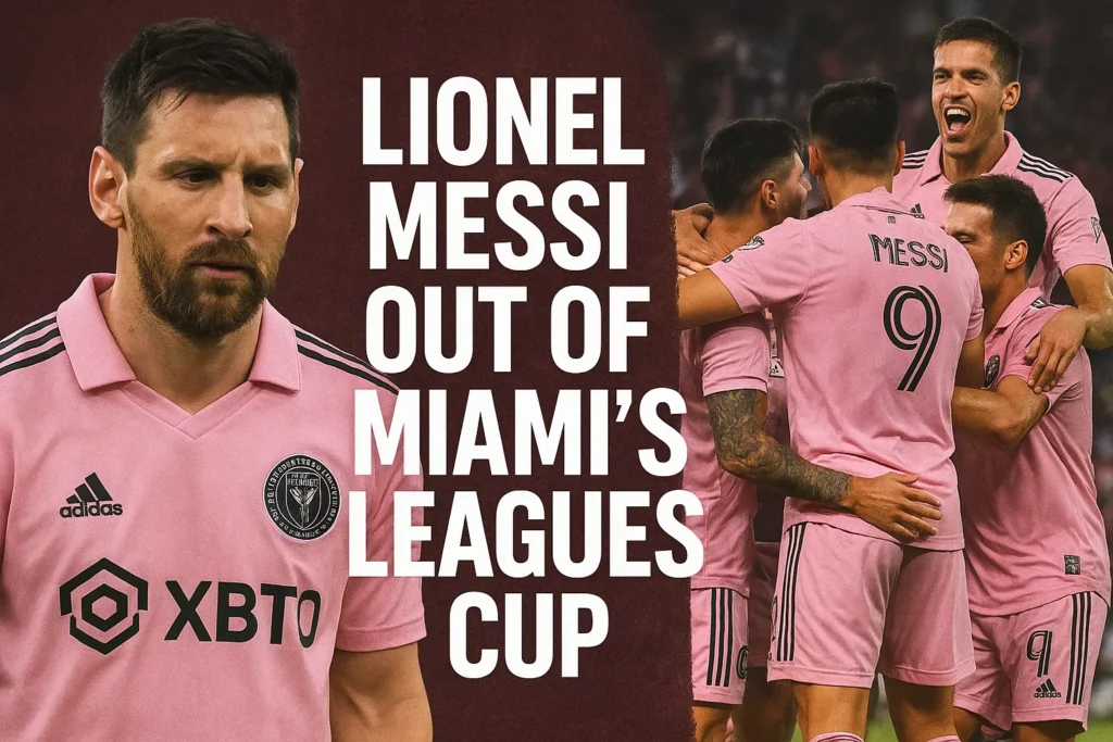 Lionel Messi out of Miami's Leagues Cup, but team focus and passion keep hopes alive.