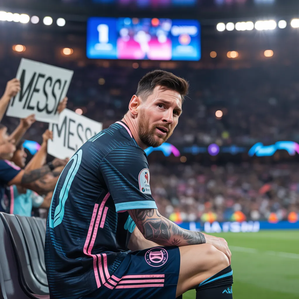 What Messi Injury Means for MLS Popularity and International Reputation as fans react in stadium atmosphere.