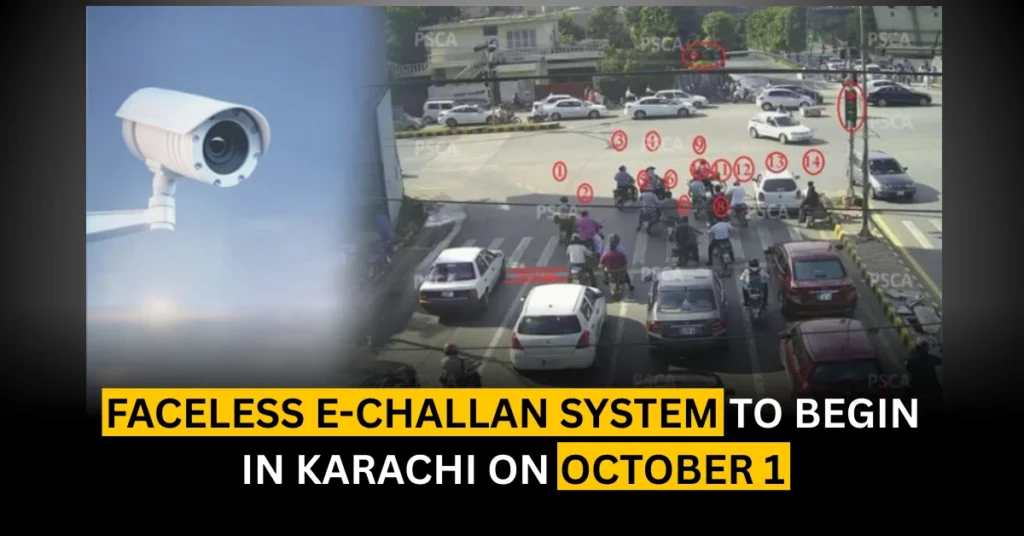 Faceless E-Challan System to Begin in Karachi on October 1