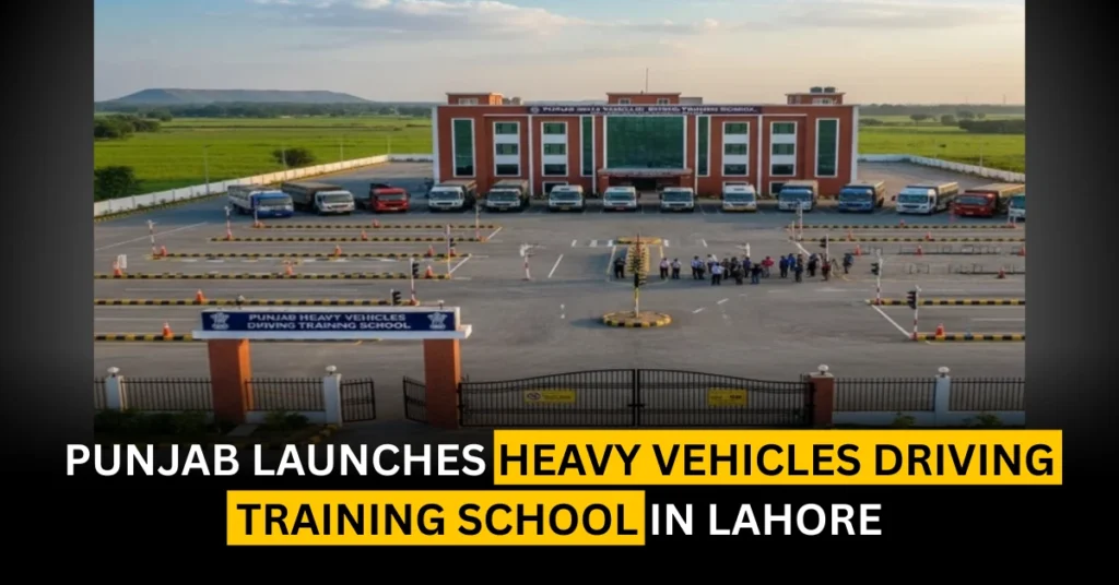 Punjab Launches Heavy Vehicles Driving Training School in Lahore