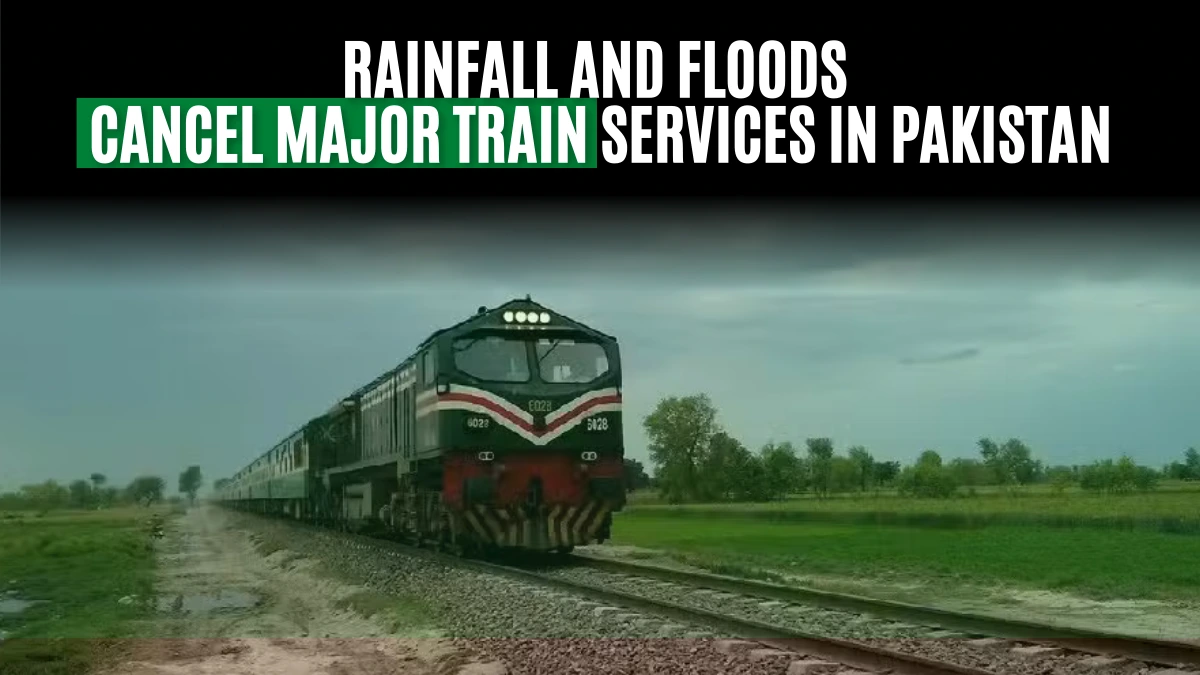 Rainfall and Floods Cancel Major Train Services in Pakistan