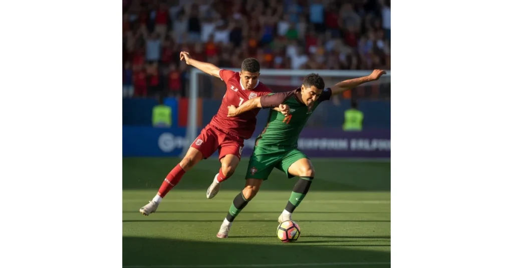 Armenia vs Portugal football match highlights showing key players, goals, and exciting moments on the field.