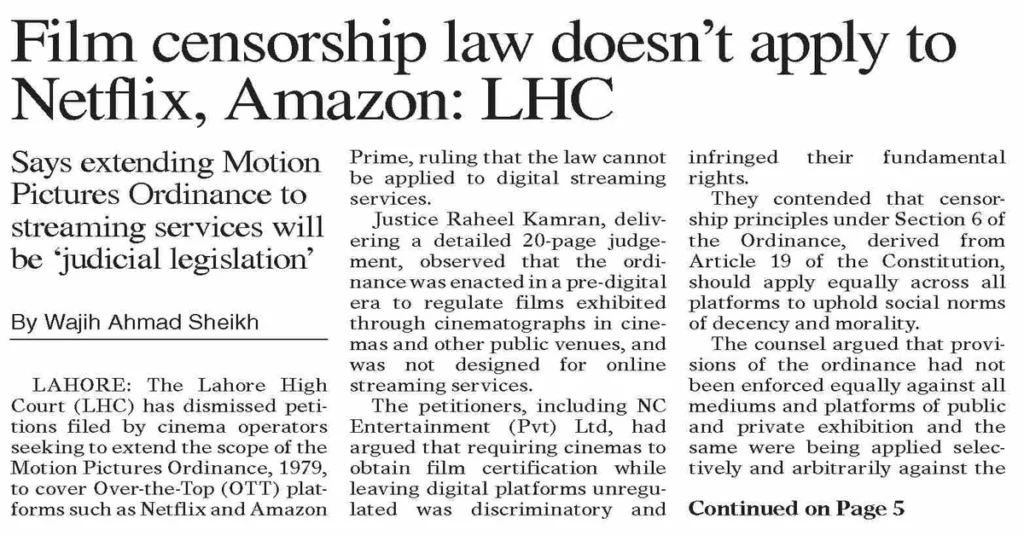 Film censorship Laws