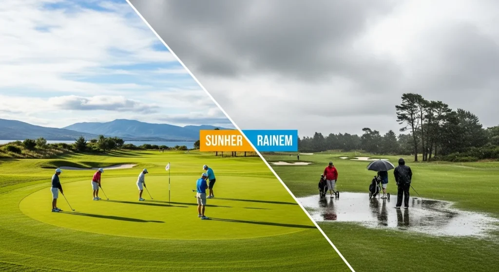 ya mara main keyword hai "How long does golf 18 holes take" under 125 charactersya mari image hai mujhe Seo optimized Alt Text bnado aur natural main keyword be include kro. 