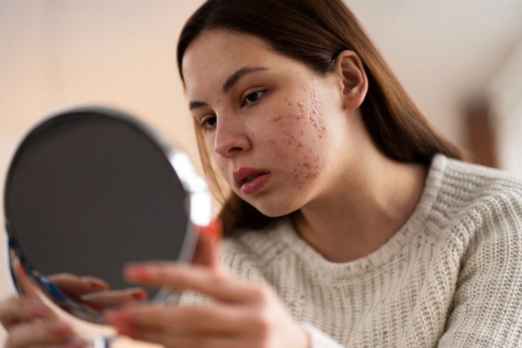 hormonal acne vs. bacterial acne