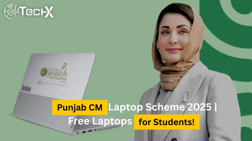 Punjab CM Laptop Scheme 2025 offering free laptops for students under the government’s youth initiative program.