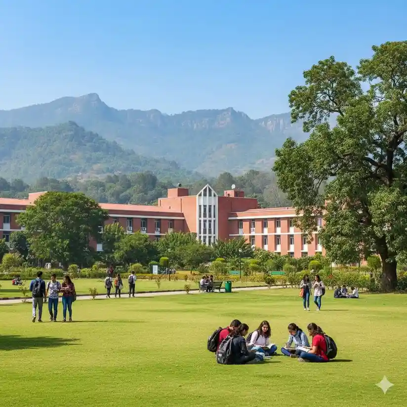 "Students studying on campus lawn at a top-ranked institute featured in the list of Top Ten Universities in Pakistan."