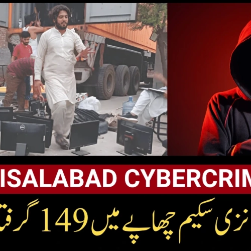 Faisalabad Cybercrime Bust: 149 Arrested in Ponzi Scheme Raid